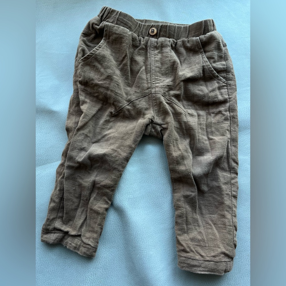 Zara brown pull-up pants